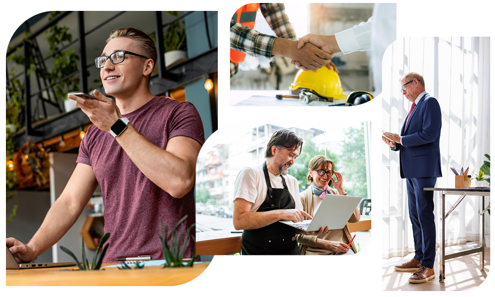 Image of different type of business people. 